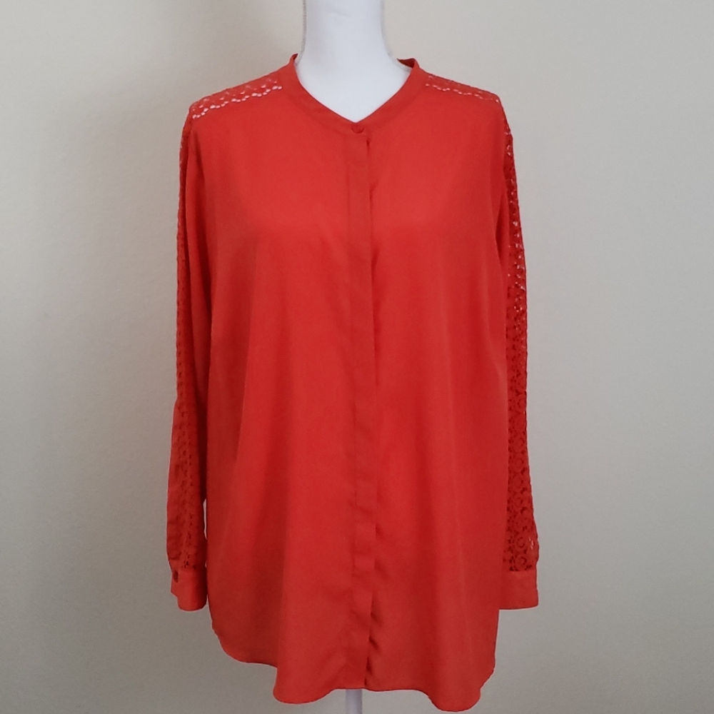 MICHAEL KORS 3X WOMEN LONG  SLEEVE BLOUSE